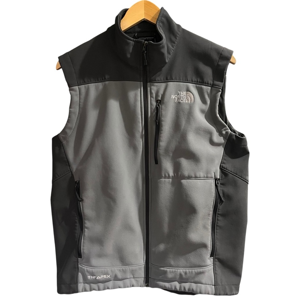The North Face Men's Gray and Black Vest Size Medium